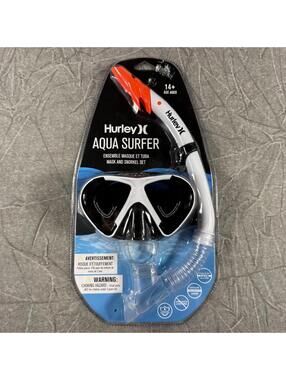 Hurley Snorkle and Goggles Adult Black and White